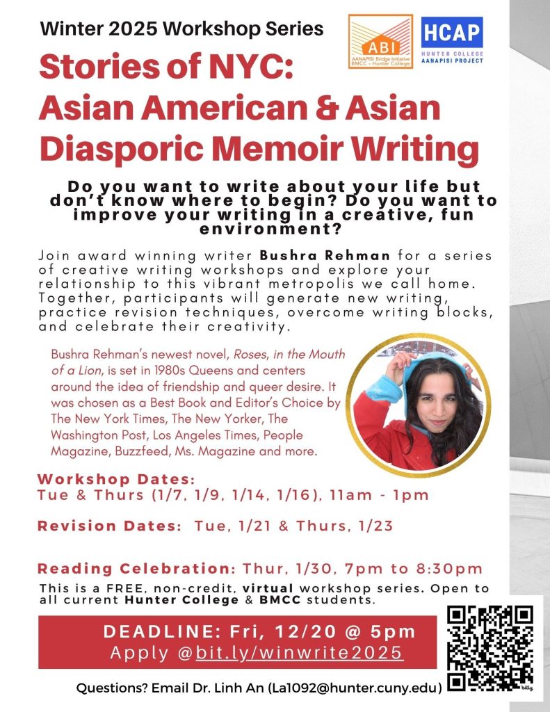 "Stories of NYC: Asian American & Asian Diasporic Memoir Writing ...
